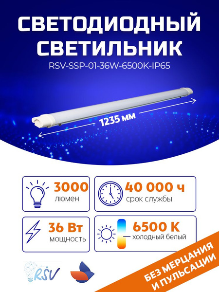 Настенный светильник RSV RSV-SSP-01_Светильник потолочный светодиодный ...