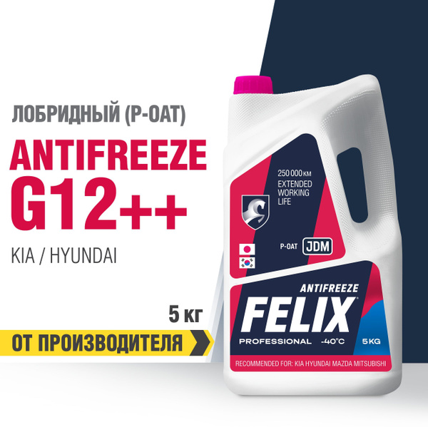 Антифриз FELIX p-OAT_розовый_розовый, Готовый раствор купить по ...