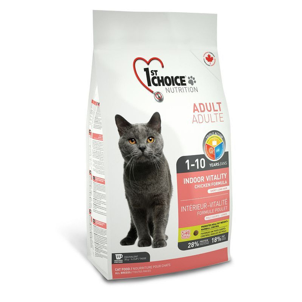 Корм для кошек 1ST CHOICE VITALITY для взрослых с курицей 350 гр купить ...
