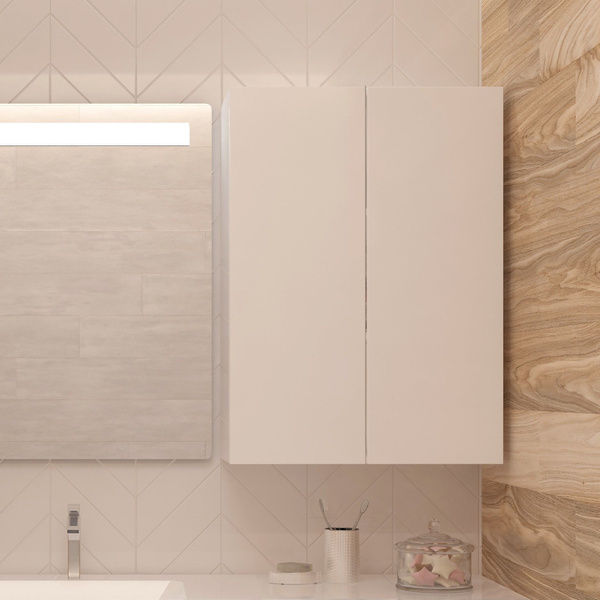 Шкаф для ванной EvaGold Space 60 белый навесной глянец - купить с ...