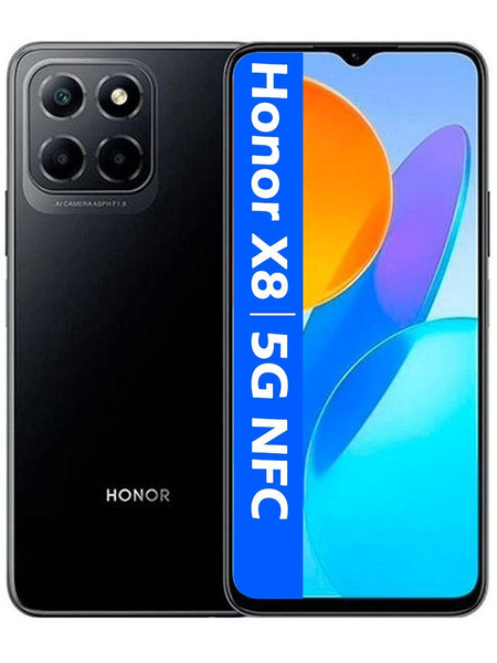 Смартфон Honor X8 5g 128 ГБ 6 ГБ Черный IPS 2 SIM купить c доставкой на ...