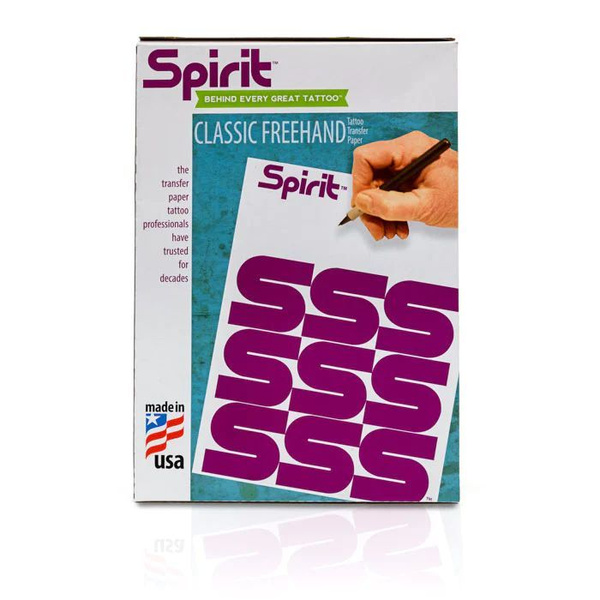 Трансферная бумага Spirit Classic FREEHAND 11" для тату, ручная A4, 10 ...