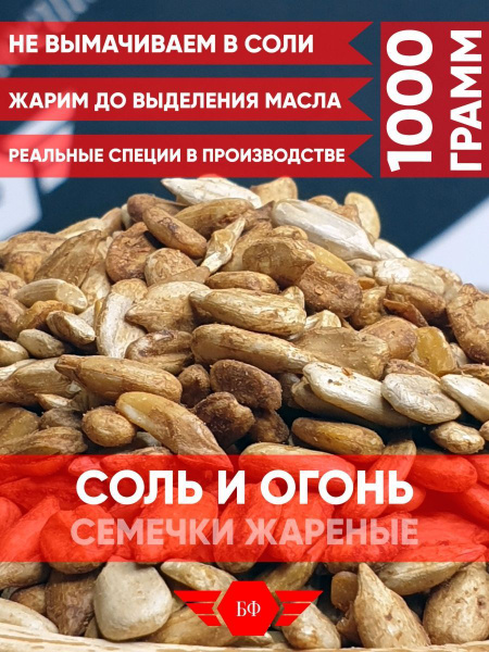 Семена Подсолнечника (Семечки) Жареные Соленые С Перцем 1кг купить на ...