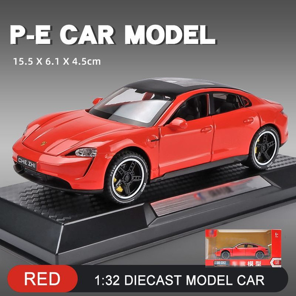 DIECAST CAR 1:32 Коллекционная металлическая машина Porsche Taycan ...