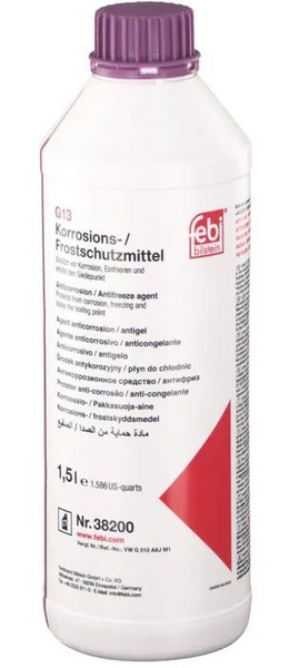 Антифриз Febi G13 (Концентрат) фиолетовый Febi 1,5 л арт.38200 ...