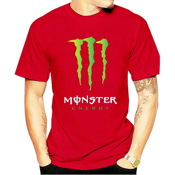 Футболка Monster Energy, размер 46, цвет красный, 100%Хлопок - купить ...