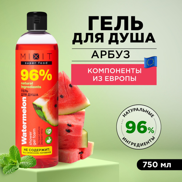 MIXIT Парфюмированный восстанавливающий гель для душа. Очищающее ...