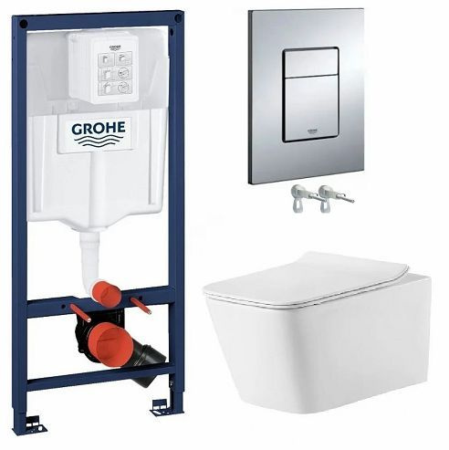 Комплект (унитаз + инсталляция) GROHE, EF-7208/SL - купить по низким ...