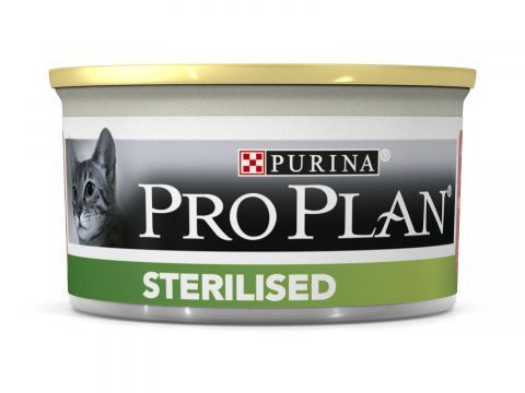 Влажный корм Purina Pro Plan Sterilised паштет для кошек с лососем и ...
