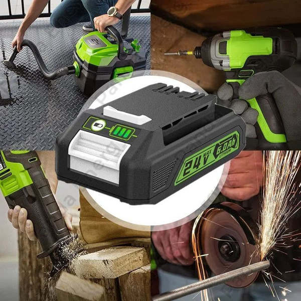 1 шт Эрзац батарейки Greenworks 24V 6,0 Ач СУМКА 708,29842 литиевая ...