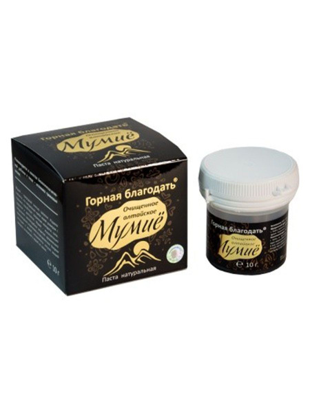 Комплексная пищевая добавка Паста натуральная Мумиё алтайское очищенное ...