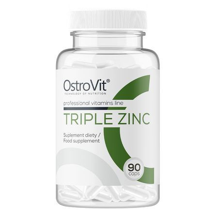Цинк 15 мг (Глюконат, Пиколинат и Цитрат) OstroVit Triple Zinc 90 ...