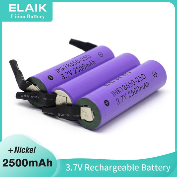 INR18650 3.7V 2500 мАч Высококачественные литиевые батареи с зарядным ...