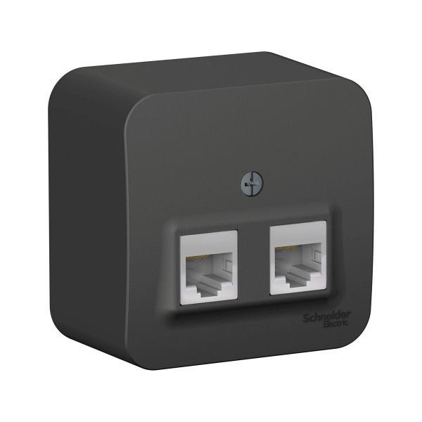 Розетка компьютерная RJ45 двойная Systeme (Schneider) Electric Blanca ...