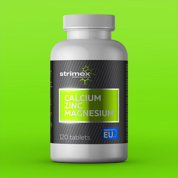 Минеральный комплекс Strimex Calcium-Zinc-Magnesium, 120 таблеток ...