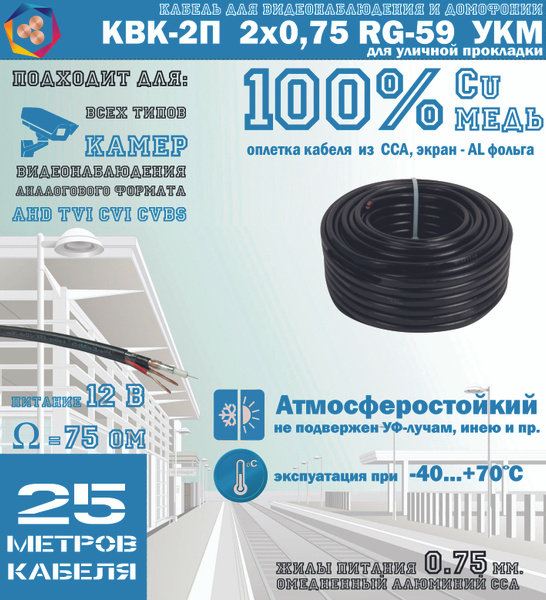 Кабель УралКабМедь КВК-П-2×0.75 Cu_US37 - купить по низкой цене в ...