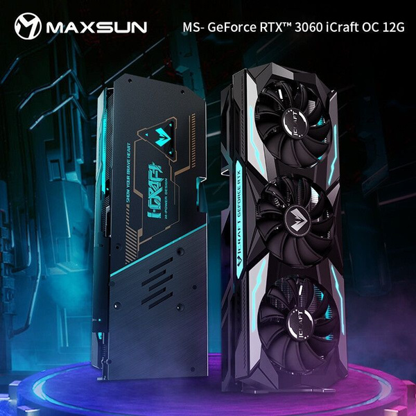 Видеокарта maxsun GeForce RTX 3060, 6 ГБ GDDR6 - купить по низким ценам ...