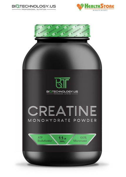 Biotechnology.US Creatine Monohydrate Powder 500г (натуральный) Креатин ...