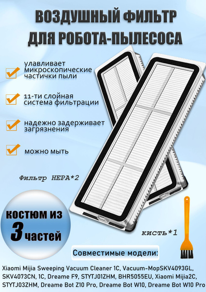 Комплект фильтров для робот-пылесоса , Mijia Sweeping Vacuum Cleaner 1C ...