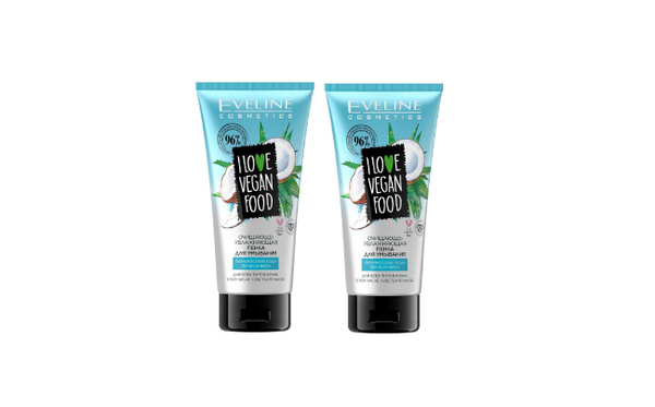 Eveline Cosmetics I LOVE VEGAN FOOD Очищающе-увлажняющая пенка для ...