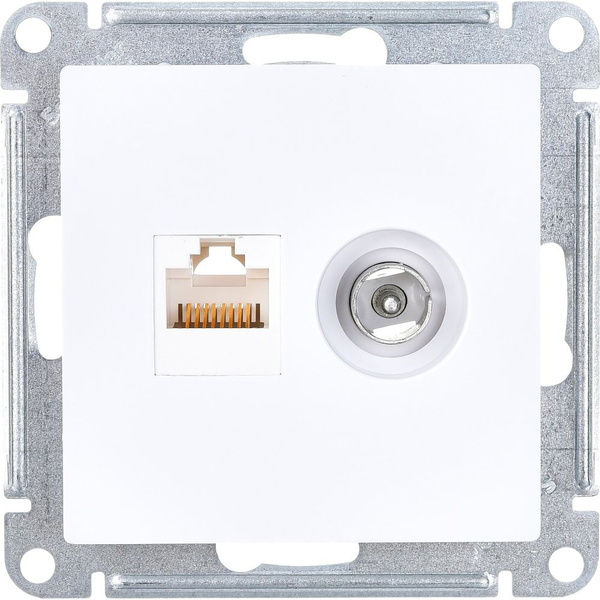 Schneider Electric Механизм розетки 2-м ATLAS DESIGN комп. RJ45 кат.5E ...