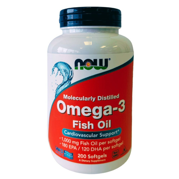 Омега 3 200 капсул 1000 мг. Now Omega 3 EPA DHA жировые кислоты для ...