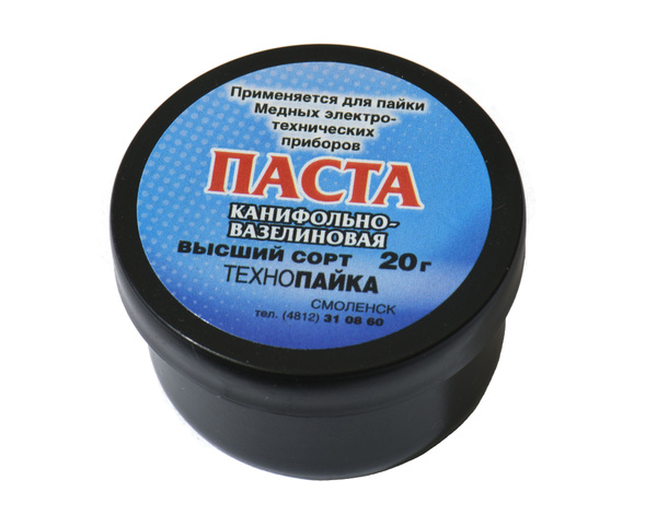 Какой флюс для пайки проводов Флюс паста канифольно-вазелиновая, банка 20 гр - купить с доставкой по выгодным 