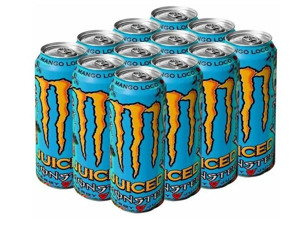 Энергетический напиток Monster Mango Loco / Монстер Манго Локо, 12 шт ...
