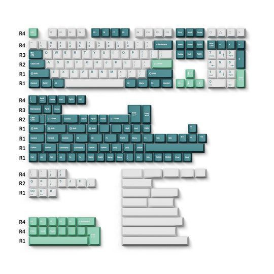Keychorn Double-Shot PBT Cherry профиль полный комплект колпачков для ...