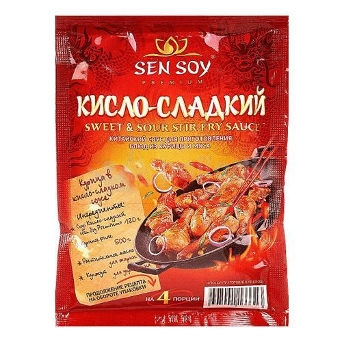 Соус Sen Soy Premium Sweet & Sour кисло-сладкий для мяса и курицы 120 г ...