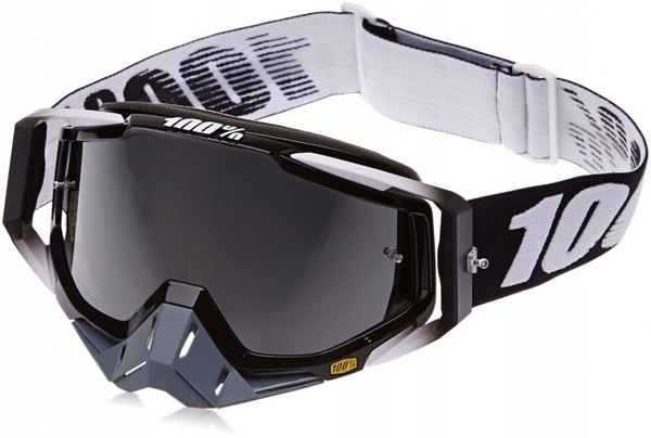 Очки кроссовые 100% RACECRAFT STEALTH Black/Gray Replica - купить по ...