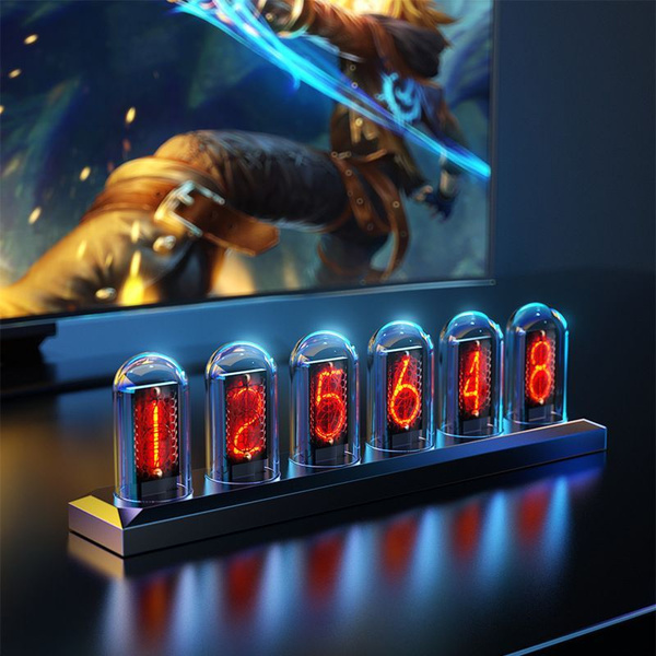 Крутые настольные часы в ретро стиле RGB, самосборные украшения для ...