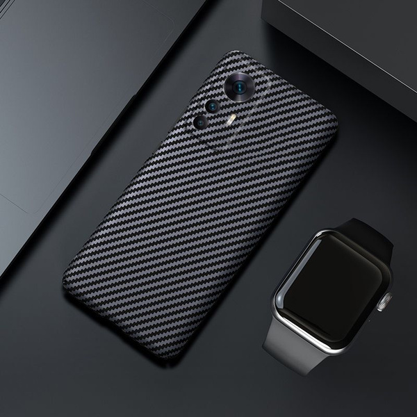 Ультратонкое углеродное волокно чехол для Xiaomi 12 Pro (Сяоми 12 Про ...
