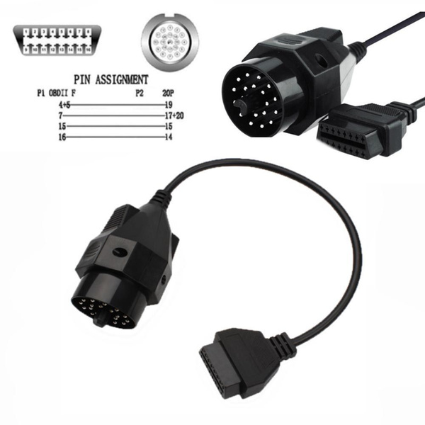 Тестер автомобильный Переходник BMW 20 pin - OBD2 - купить по выгодной ...
