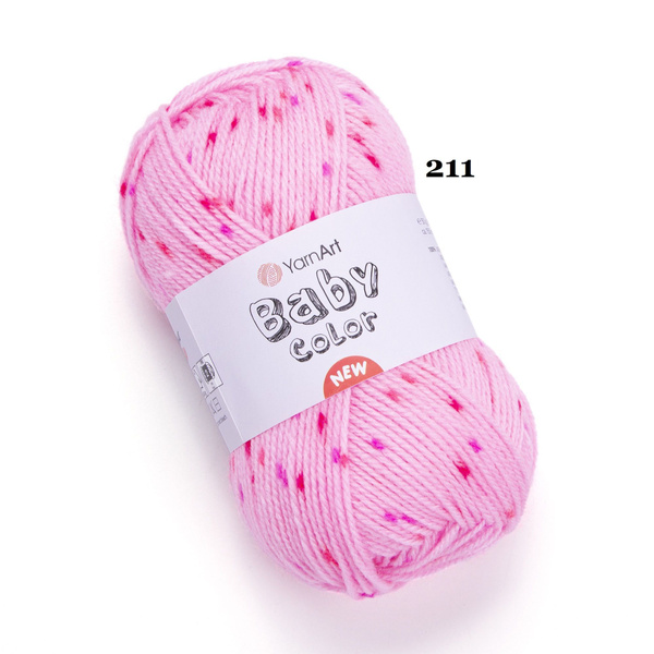 Пряжа для вязания гипоаллергенная YarnArt Baby Color 50 г., 150 м., 100 ...