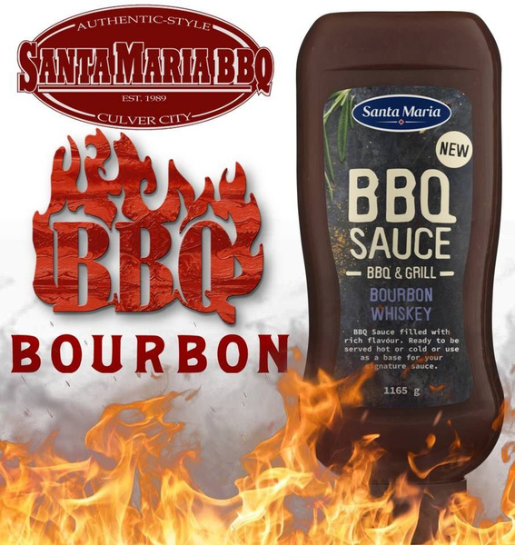 SANTA MARIA Соус BBQ BOURBON WHISKEY 1165г Оригинальный Американский ...