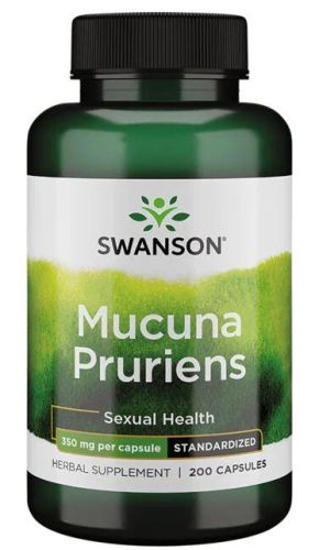 Витамины спортивные Mucuna Pruriens (Мукуна жгучая) 350 мг 200 капсул ...