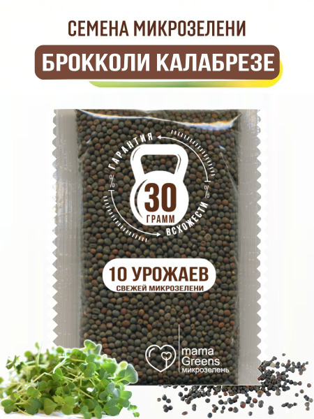 Брокколи Калабрезе 30 гр - семена микрозелени для выращивания и ...