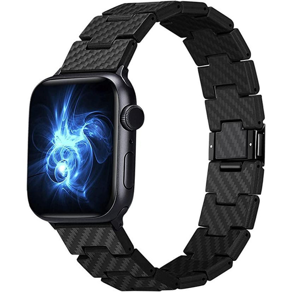Карбоновый ремешок Pitaka Carbon Fiber Retro Apple Watch Band для Apple ...