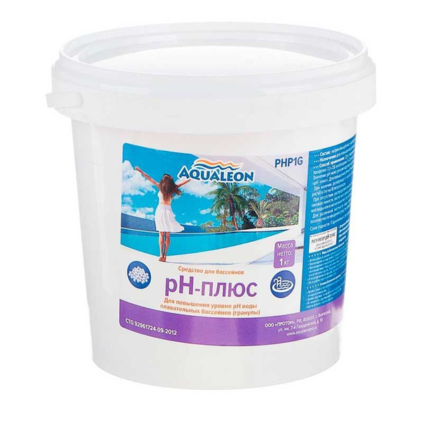 Регулятор рН-плюс для бассейна гранулы 1 кг Aqualeon - Химия для ...