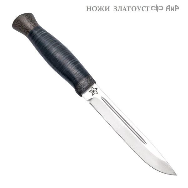 Финка-3 АиР Златоуст, сталь 95Х18, рукоять кожа - купить с доставкой по ...