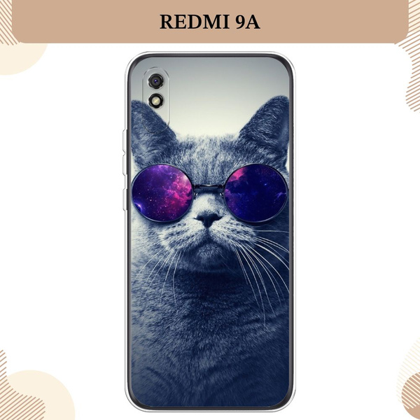 Силиконовый чехол на Xiaomi Redmi 9A / Редми 9А Космический кот ...