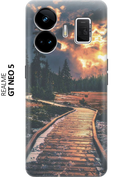 Силиконовый чехол Вечерняя тропа на Realme GT Neo 5 / GT3 / Реалми ГТ ...