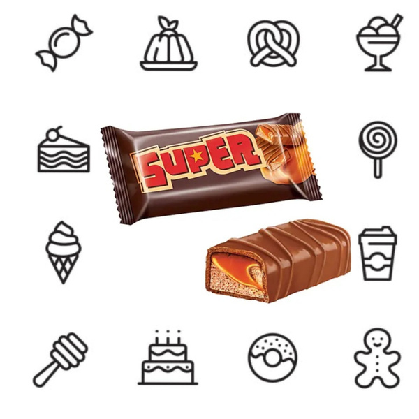 Конфеты Super, 1 кг - купить с доставкой по выгодным ценам в интернет ...
