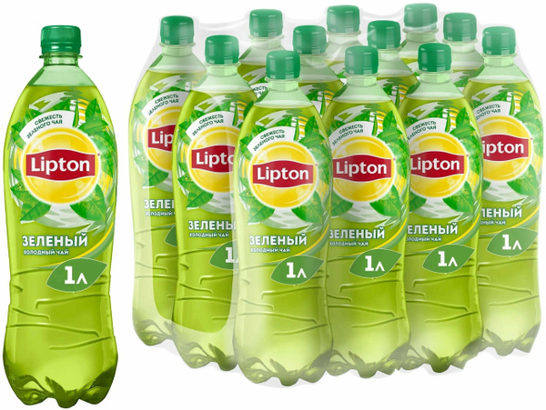 Холодный чай Lipton / Липтон Зелёный ПЭТ 1л (12 штук) - купить с ...