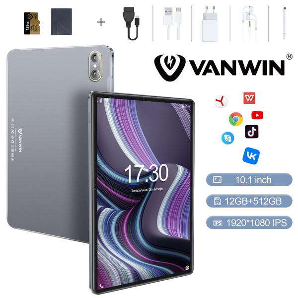 Купить планшет VANWIN 4G\5G\WIFI,Стилус+Чехол для планшета 10.1", 512 ...