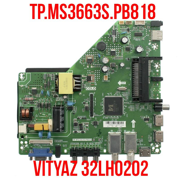 Плата управления TP.MS3663S.PB818, для телевизора Vityaz 32LH0202 ...