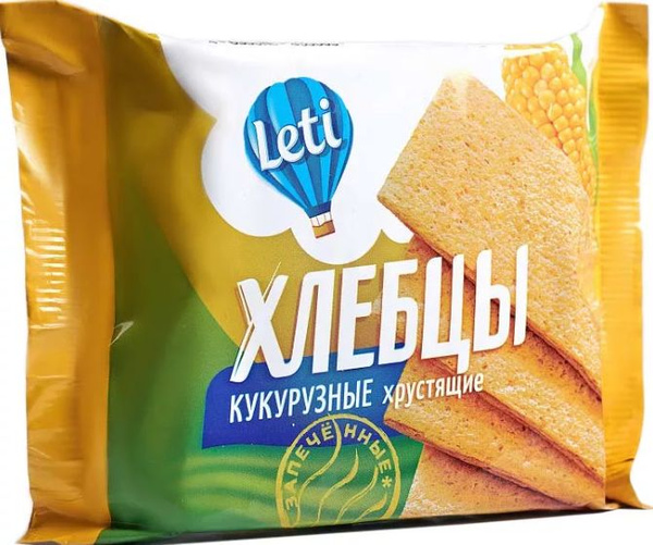 Хлебцы хрустящие кукурузные запеченные 60гр.*5шт. - купить с доставкой ...
