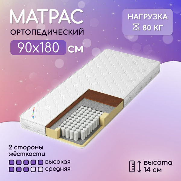 Матрас Капризун Микс Хард плюс, Независимые пружины, 90 - купить по ...