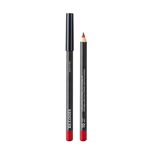 RELOUIS Карандаш для губ стойкий с маслом жожоба, тон 10 true red ...